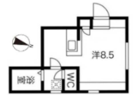 SAKURA AXIS 用賀の間取り