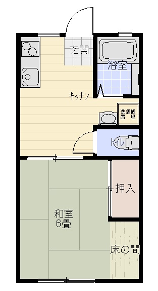 ハイツ清水の間取り