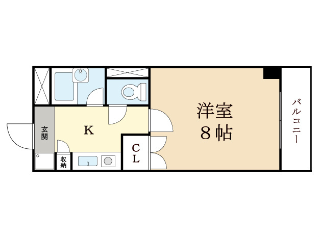 京田辺市河原受田のマンションの間取り