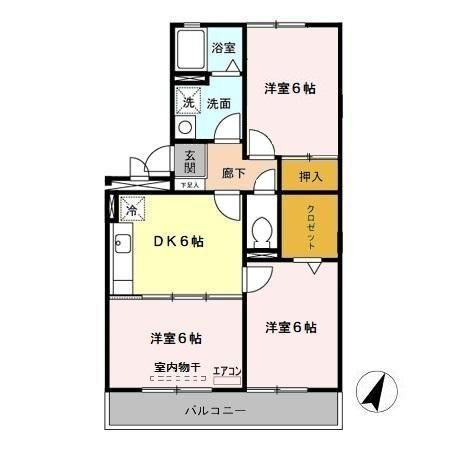 さいたま市南区大字大谷口のアパートの間取り