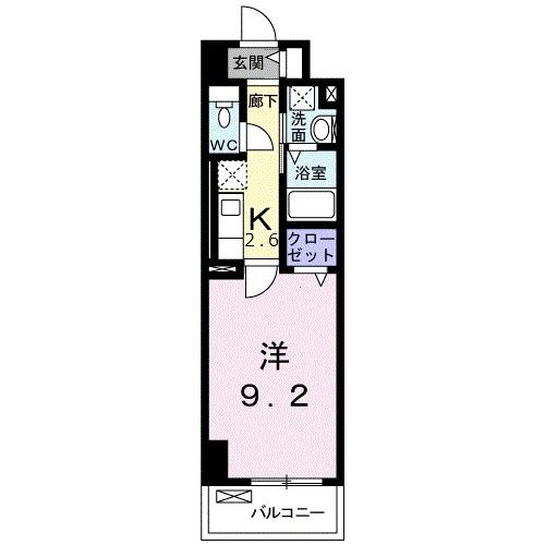 高崎市和田町のマンションの間取り