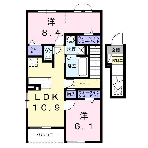 アイビー　コートＢの間取り