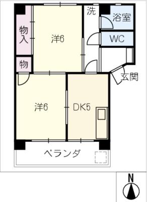 各務原ハイツの間取り