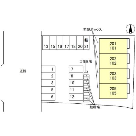 【奈良市東九条町のアパートのその他】