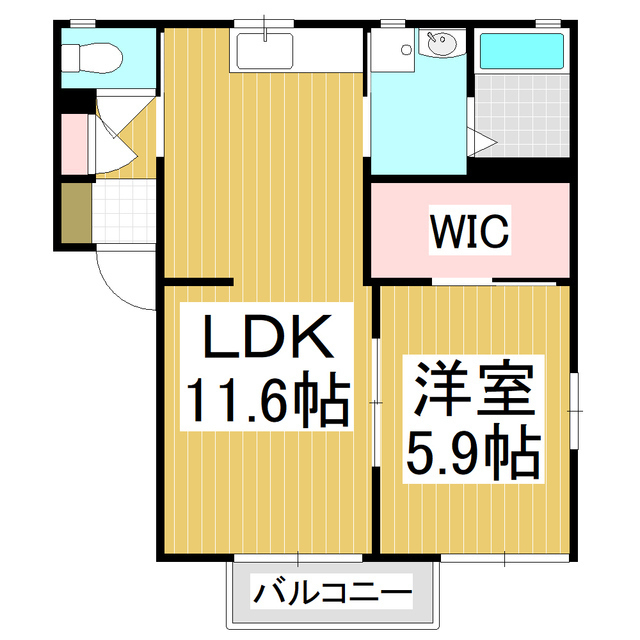 パルテール緑町II　Ａの間取り