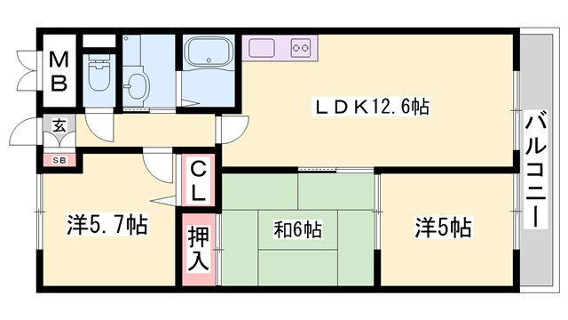 ファーレ姫路の間取り