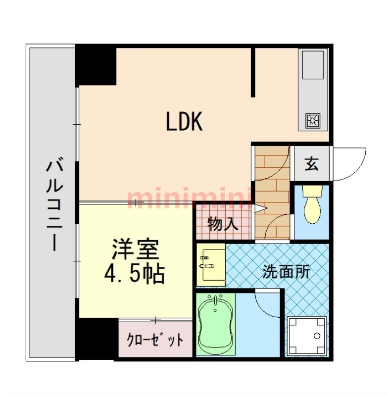 ソレーユ総持寺の間取り