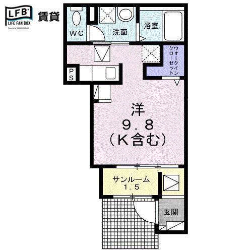 ラテ　ルーナの間取り