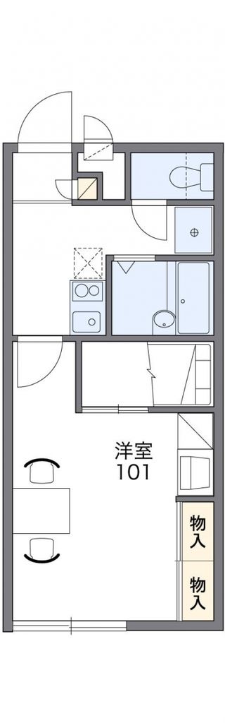 比企郡嵐山町大字志賀のアパートの間取り