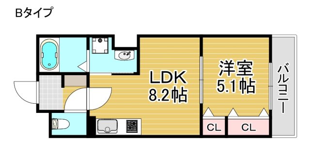 クリエオーレ聖天下の間取り