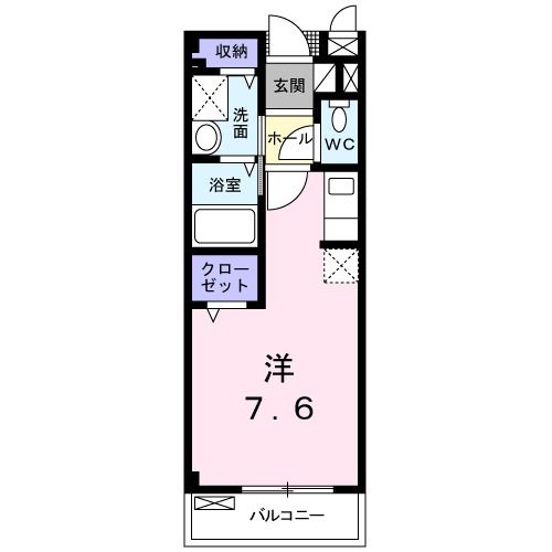阪南市下出のアパートの間取り