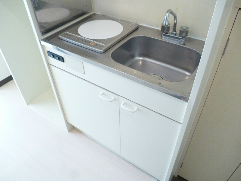 キッチン　1口電気コンロ付きのキッチン！