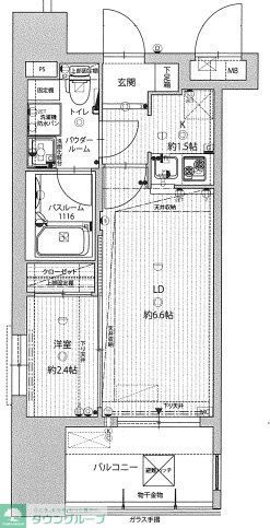 グランフォーレプライム大橋の間取り