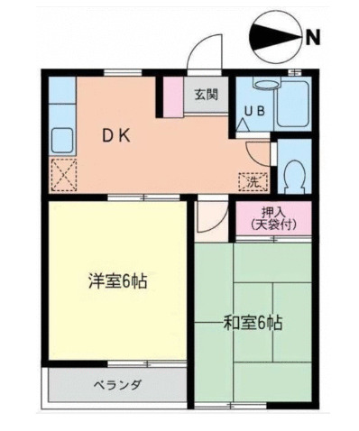 ドミール杉田の間取り写真