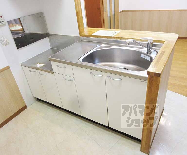 キッチン　２口コンロ設置可のキッチンです。