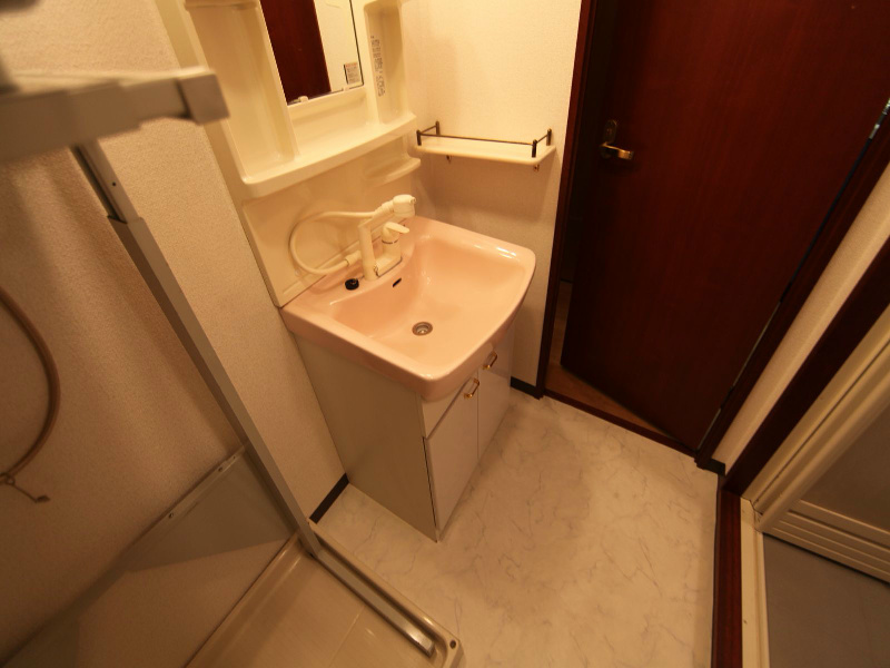 洗面設備　脱衣所　シャンプードレッサー　室内洗濯機置場付