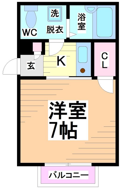 小田急線 生田駅 徒歩10分 2階建 築23年の間取り写真