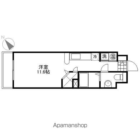 広島電鉄宮島線 東高須駅 徒歩5分 9階建 築18年の間取り写真