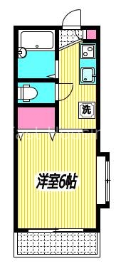西武新宿線 高田馬場駅 徒歩9分 2階建 築24年の間取り写真