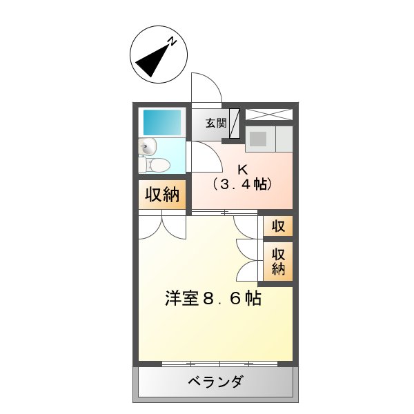 ガーデンビューの間取り写真
