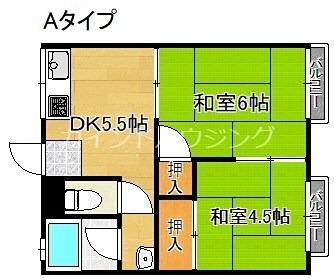 ハイツ山本Ａ棟の間取り