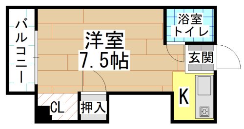 北九州市八幡西区千代ケ崎のマンションの間取り