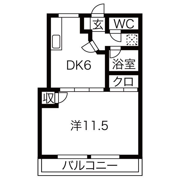 桜通コーポの間取り