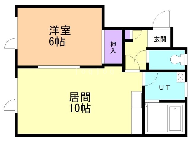 河東郡音更町宝来仲町北のアパートの間取り