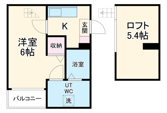 【ウィニシエートの間取り】