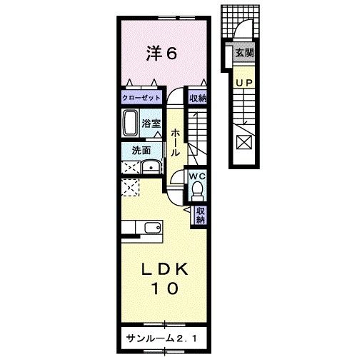 エスキベル　Ａの間取り