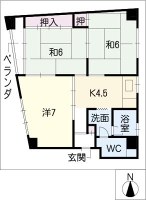 ラ・スォードビル（住居）の間取り