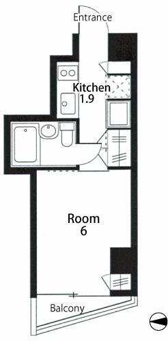 apollo apartmentの間取り