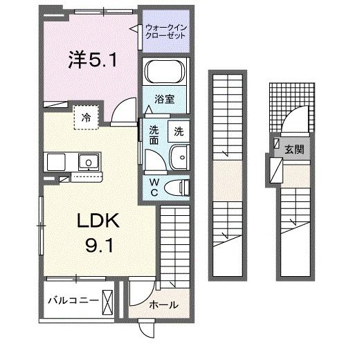 岐山グリーンハイツの間取り