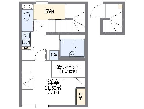 レオパレスセントレアリ２２の間取り