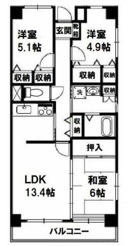 フェリスカーサの間取り