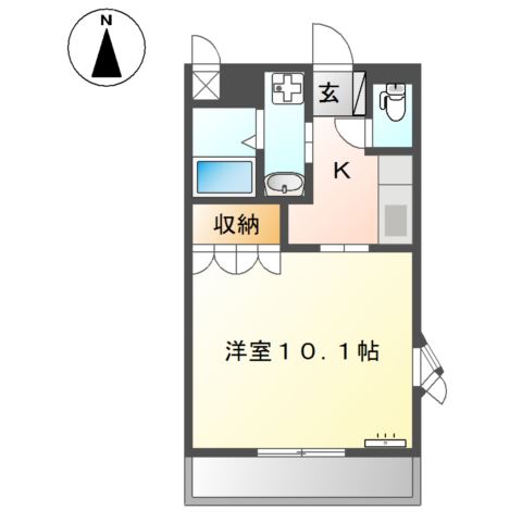 サンハイムM＆Hの間取り