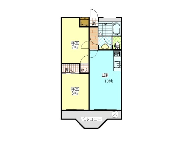 橋本マンションの間取り