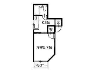 サンハウスAの間取り