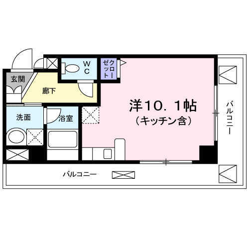 厚木市中町のマンションの間取り