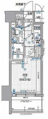 エスリード大阪梅田リュクスの間取り