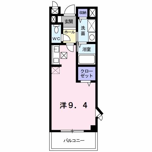 枚方市藤阪東町のアパートの間取り