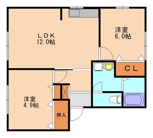 ファミーユＫIIの間取り