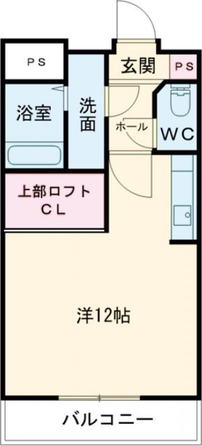 四日市市平津町のマンションの間取り