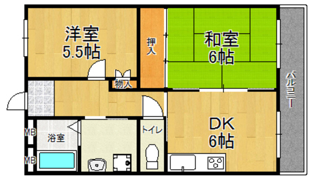 ノアズアーク宝塚の間取り