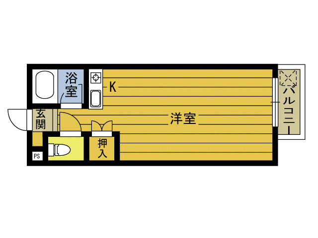 第４アパート旦野原の間取り