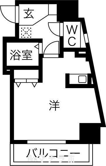 名古屋市千種区千種通のマンションの間取り