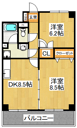 【ラーバンＫの間取り】