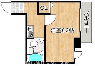 エグゼコート枚方Ｂ棟の間取り