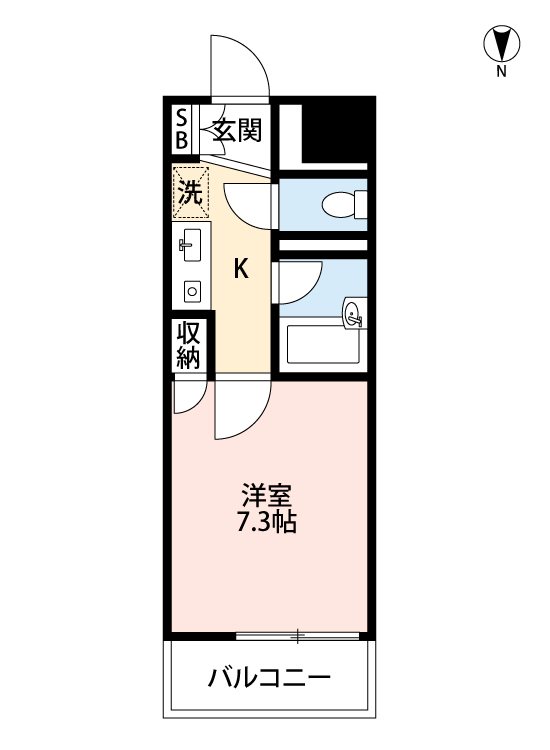 トーカン練兵町キャステールの間取り