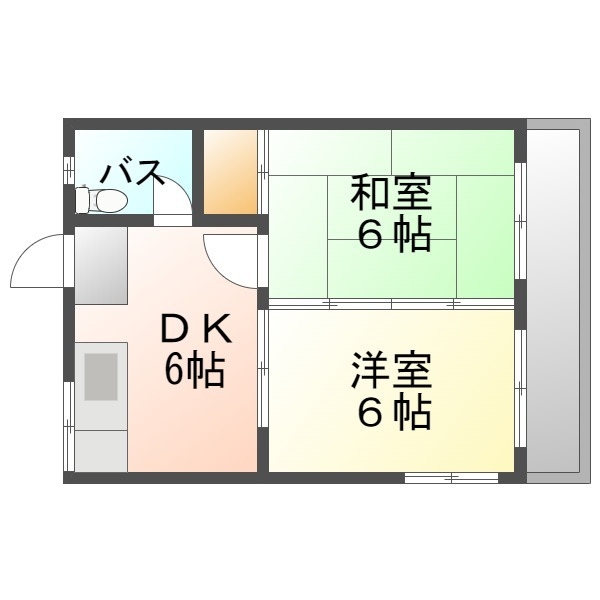 ＦＣ翁長コーポの間取り